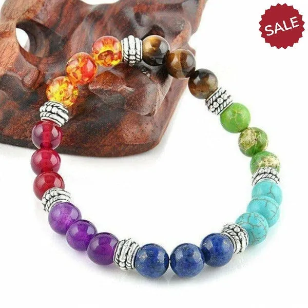 7 Chakra Reiki Natural Gemstone Bracelet