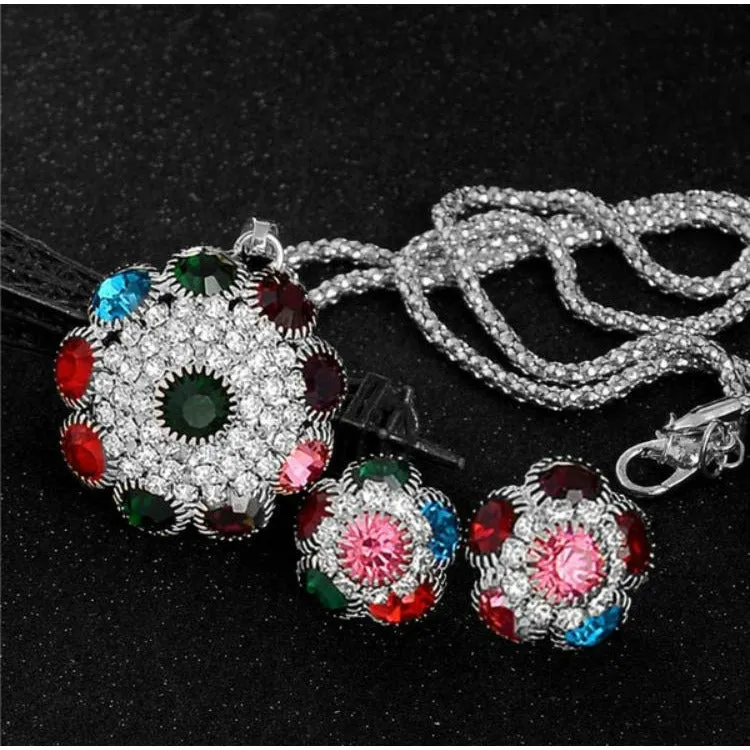 BeJeweled - Multi Colored Necklace Set