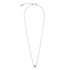 Birthstone July Necklace Rhodochrosite Silver