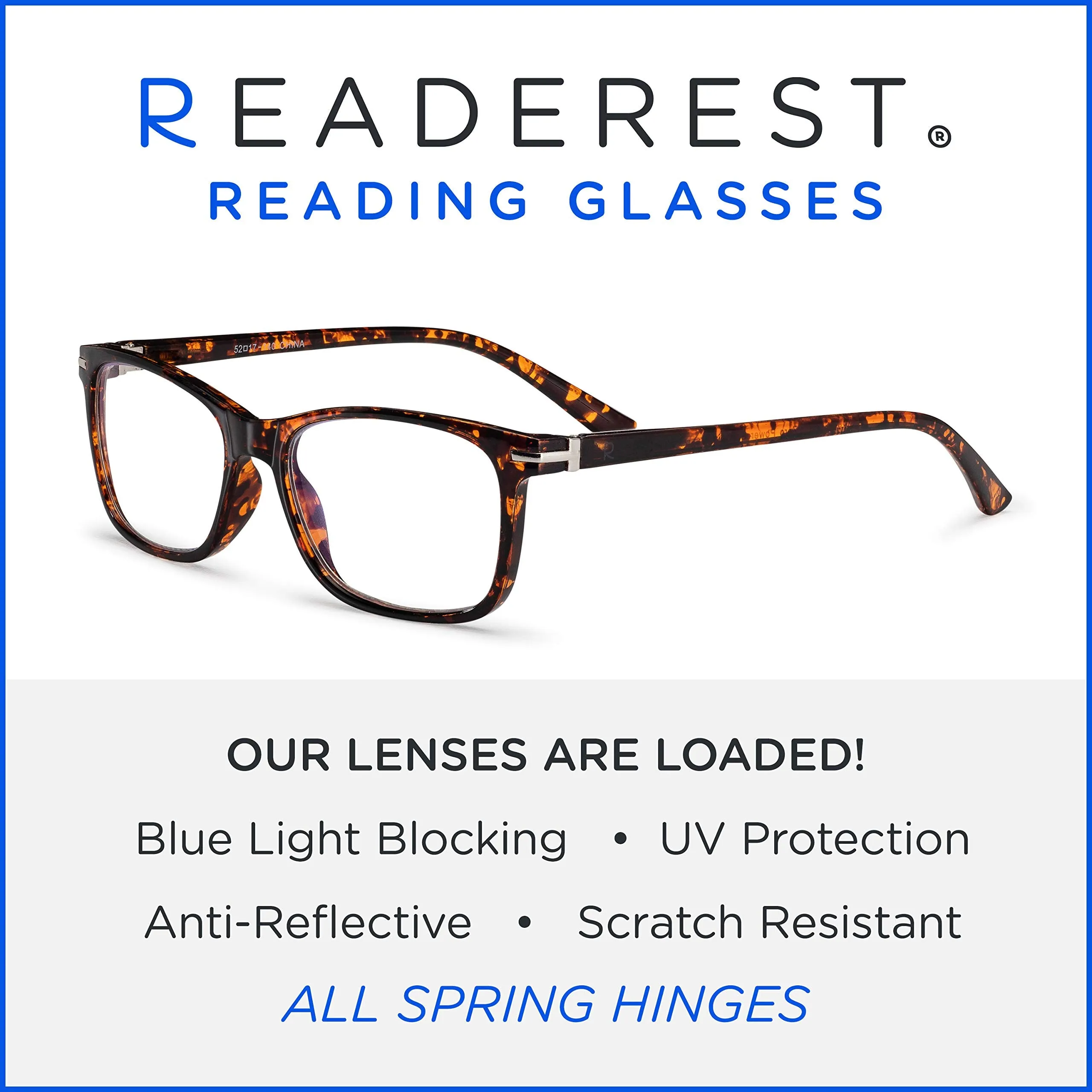 Blue-Light-Blocking-Reading-Glasses-Tortoise-1-00-Magnification-Computer-Glasses