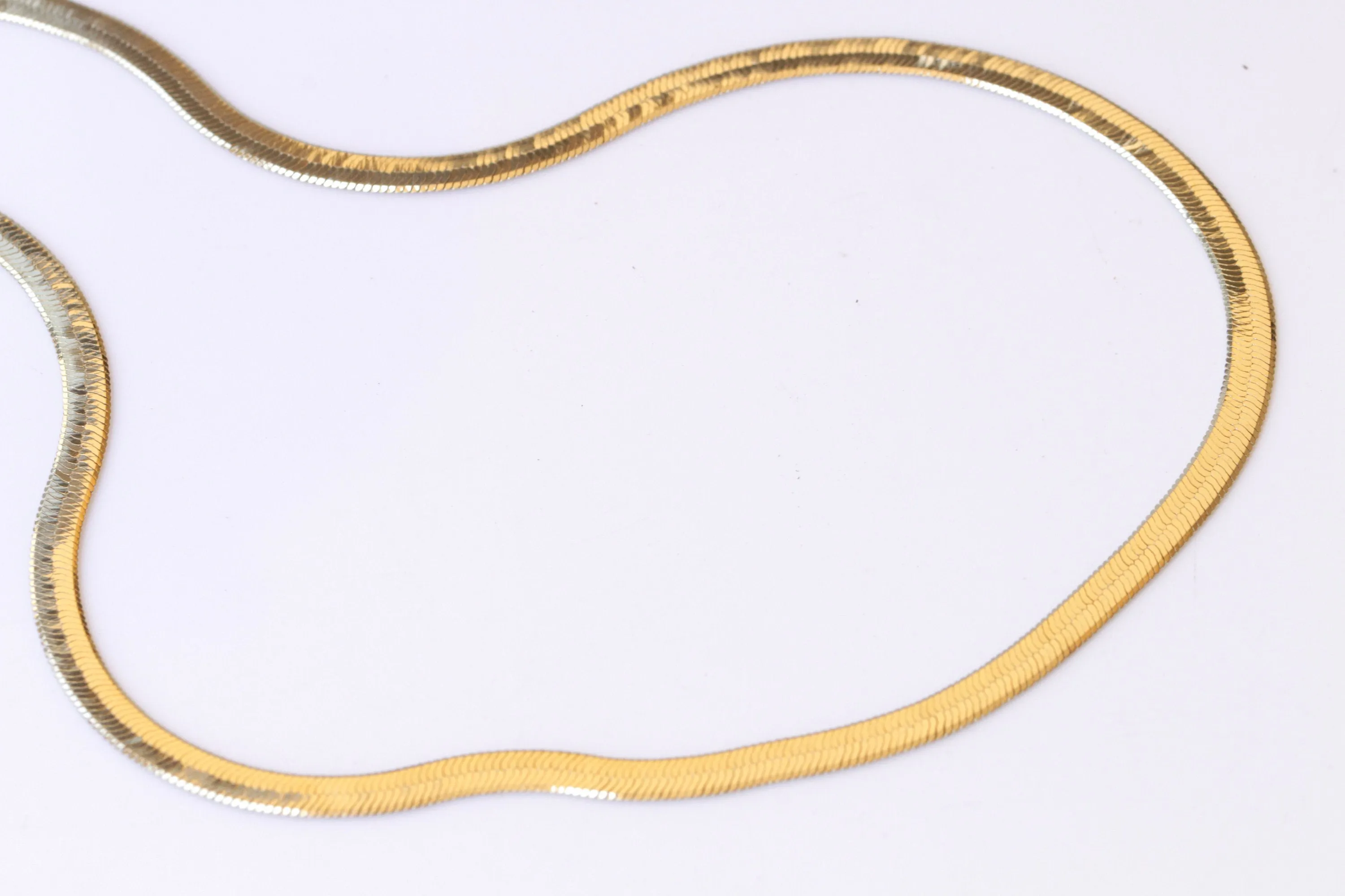 Gold Herringbone NECKLACE