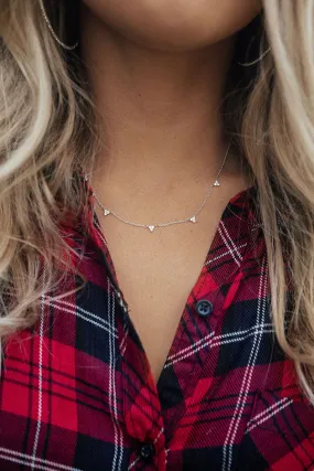 Lookin' Sharp Choker in Silver