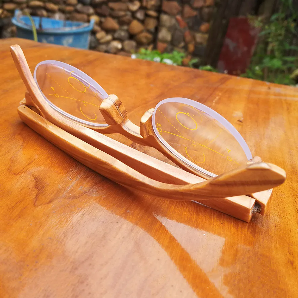 olive wood THANKS2011 semi-rimless